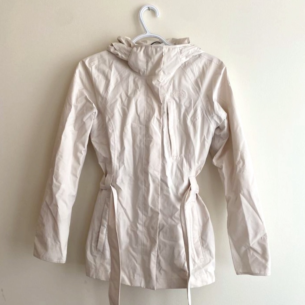 White The North Face Rain Trench Jacket